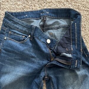 White House Black Market Blue Straight Leg Jeans